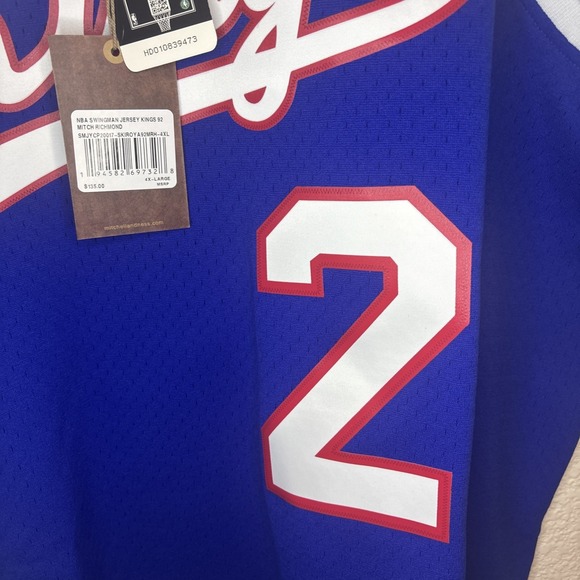 NWT Mitch Richmond Sacramento Kings 92-93 Mitchell & Ness Swingman Jersey Men 4X - Picture 4 of 16